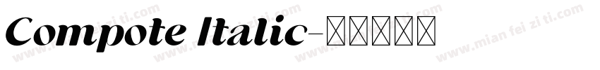 Compote Italic字体转换